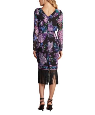  Akilah Floral Blouson Midi Dress