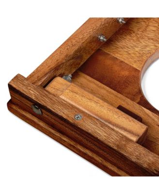 1ft x 2ft Beach Epoxy Resin Wood Compact Travel Cornhole Board Set