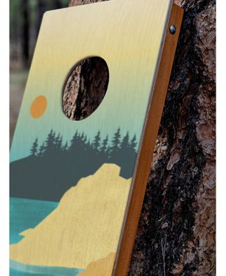 1ft x 2ft Mahogany Pathfinder Cornhole Board Set