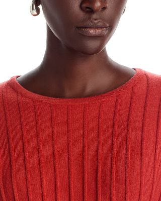 Dolman Sleeve Ribbed Sweater