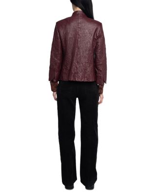 Veryn Cuir Froisse Leather Jacket