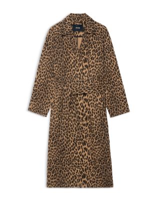 Mentle Canvas Leopard Print Coat 