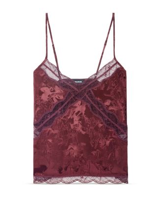 Cishi Jacquard Horses Silk Camisole