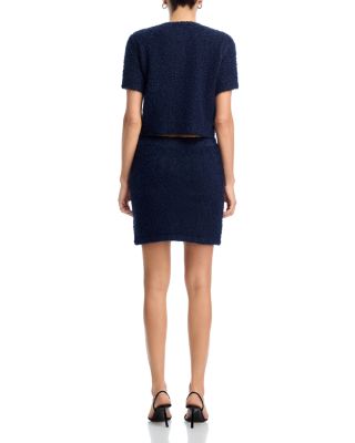 Boucl&eacute; Crystal Button Skirt - Exclusive