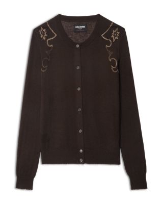 Missya CP West Embellished Cashmere Cardigan
