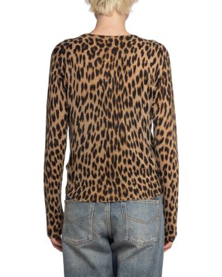 Manala CP Print Leo Cashmere Cardigan 