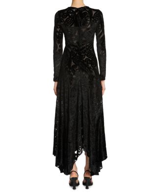 Velvet Paisley Mermaid Maxi Dress