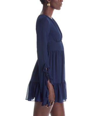 Ruffle Sleeve Mini Dress