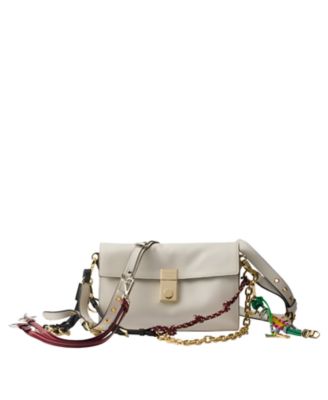 Soft Sound Small Leather Shoulder Bag with Charms