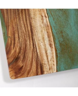 2ft x 4ft River Epoxy Resin with Live Edge Acacia Pathfinder ART Cornhole Boards