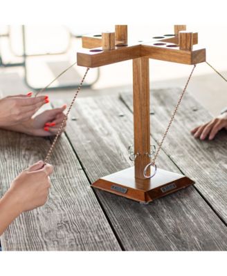Acacia Globetrotter Tabletop Hook & Ring Game Square Post