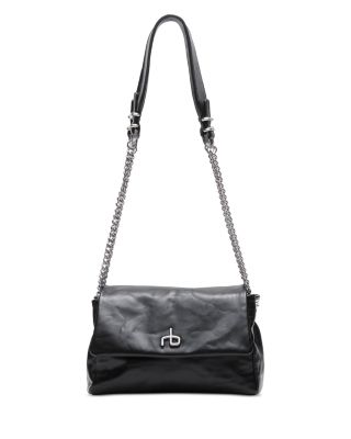 Chelsea Leather Small Flap Shoulder Bag