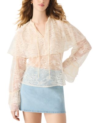 Saylor Ruffle Lace Top