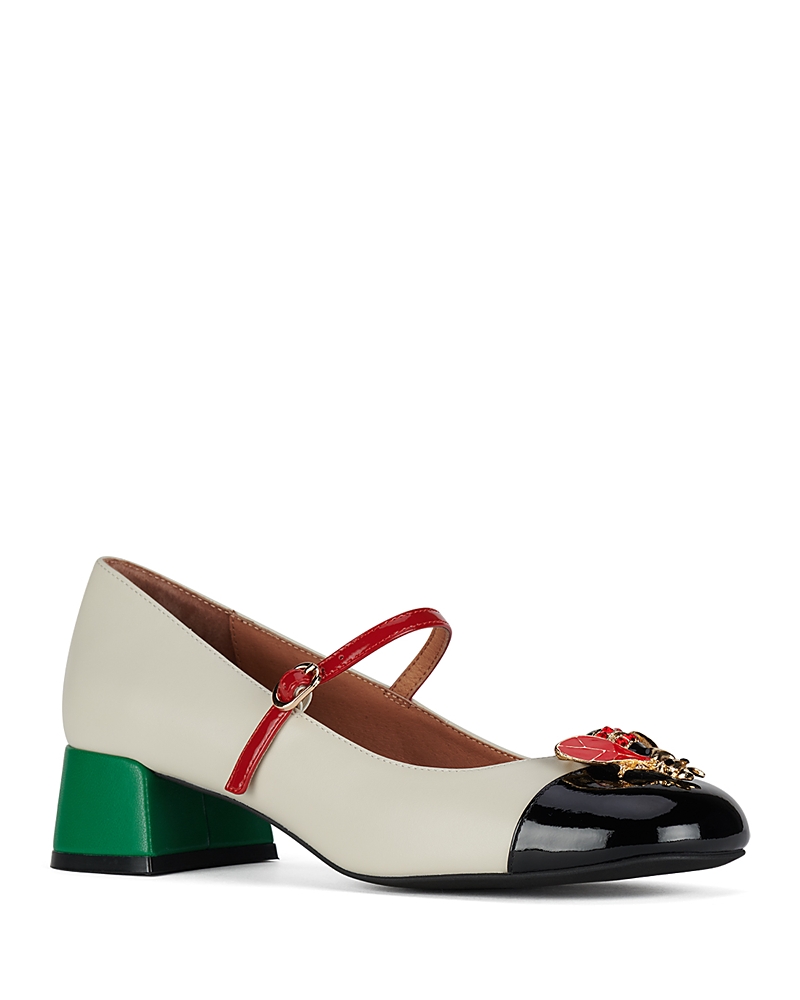 Jeffrey Campbell Jitterbug Mary Jane Pump In White
