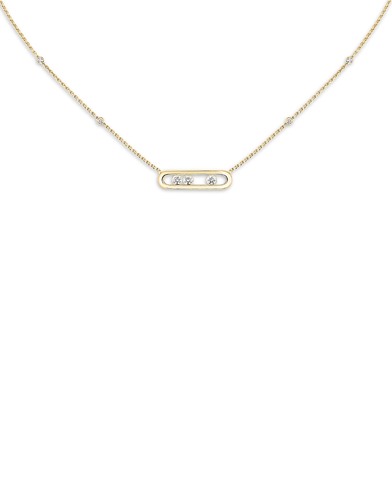 Messika Diamond Baby Move Necklace in 18K Gold, 17.7, 0.14 tcw · OS