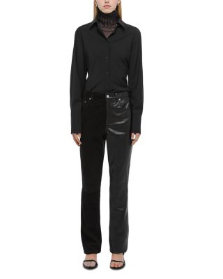 Bisected Leather Pants