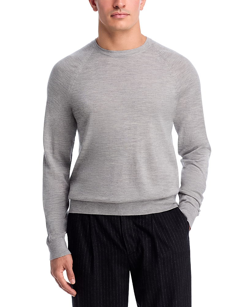 Vince Merino & Cashmere Crewneck Sweater In Gray