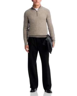 Thermal Quarter Zip Polo Sweater