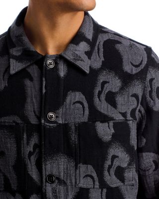 Long Sleeve Button Front Textured Shirt