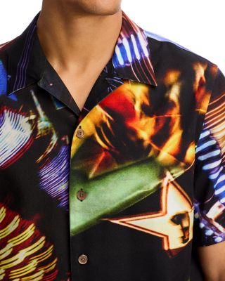 Short Sleeve Button Front Camp Shirt