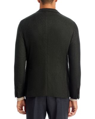 Stretch Wool Blend Flannel Slim Fit K-Jacket