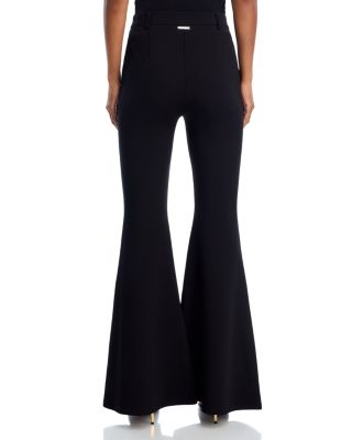 High Waist Knit Flare Pants