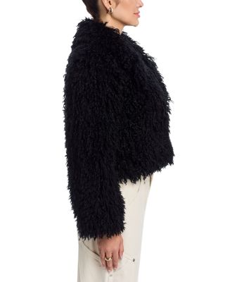 Aura Crop Faux Fur Coat
