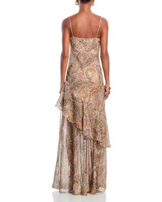 Viola Cowl Neck Silk Gown