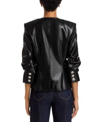 Chris Faux Leather Jacket