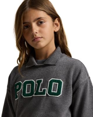 Girls&#39; Logo Fleece Polo Sweatshirt - Big Kid