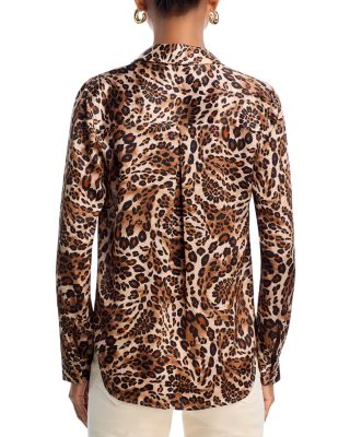 Tyler Silk Printed Long Sleeve Blouse