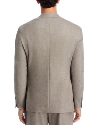 Brushed Ticweave Wool Suit Jacket