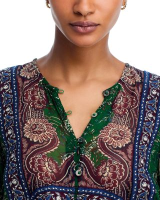 Melba Printed Long Sleeve Top