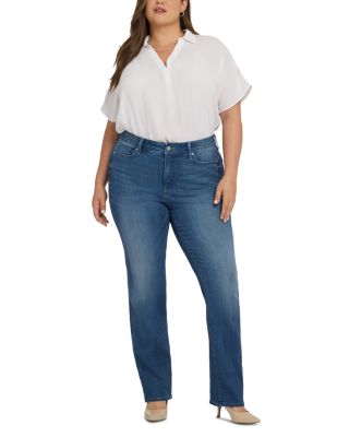 Marilyn High Rise Straight Leg Jeans in Cool Marine