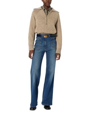 Edena Zippered Neck Sweater