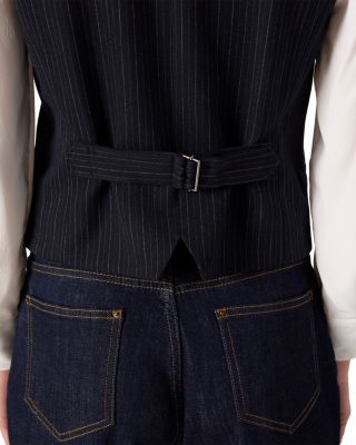 Nelia Pinstriped Vest