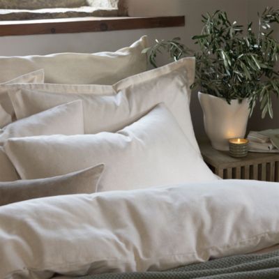 Flannel Marl Solid Standard Pillowcase, Pair