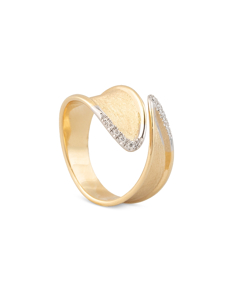 Marco Bicego 18k Yellow Gold Lunaria Twist Diamond Wrap Ring In Gold