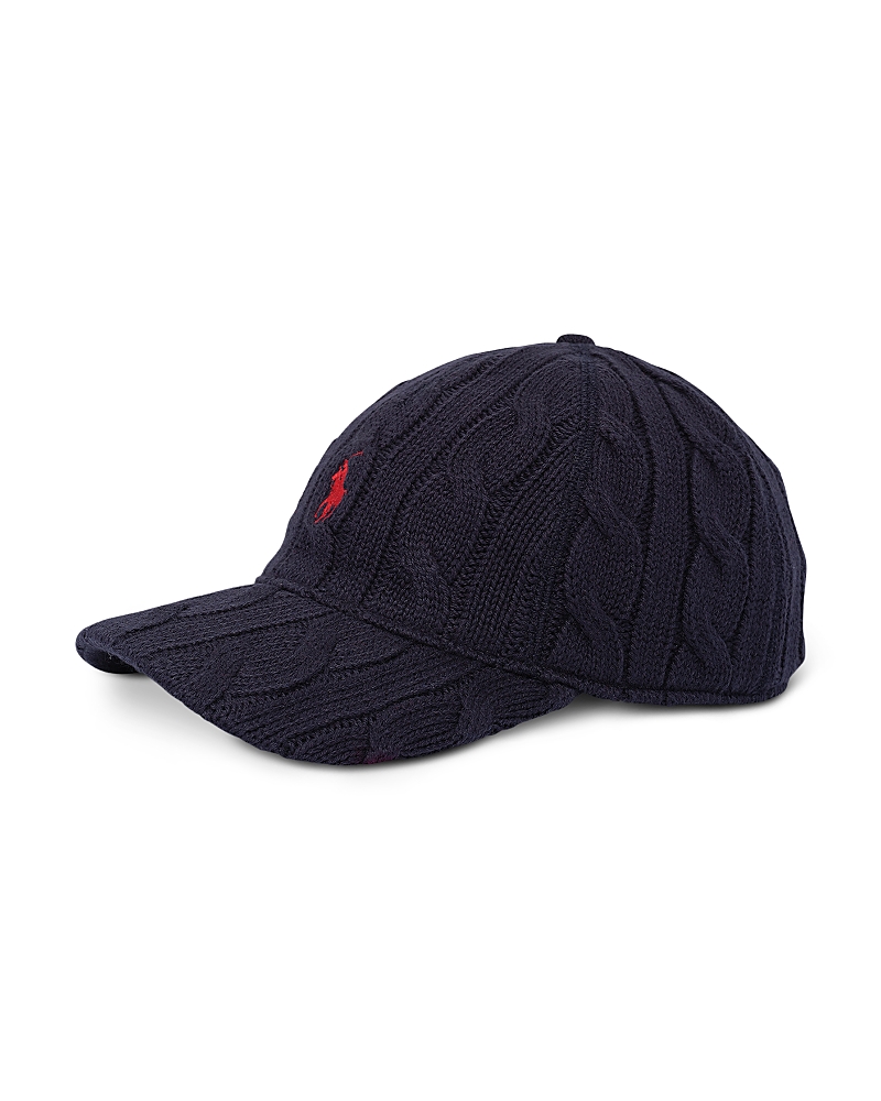 Polo Ralph Lauren Classic Cable Cap In Black