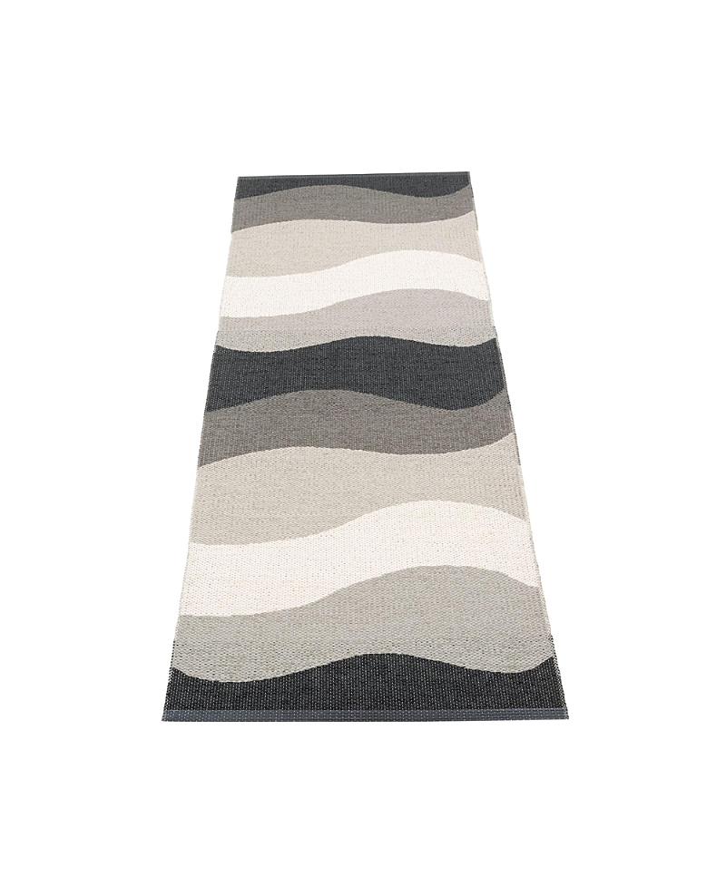 Pappelina Urvi Rug, 2'3" X 6'6" In Black