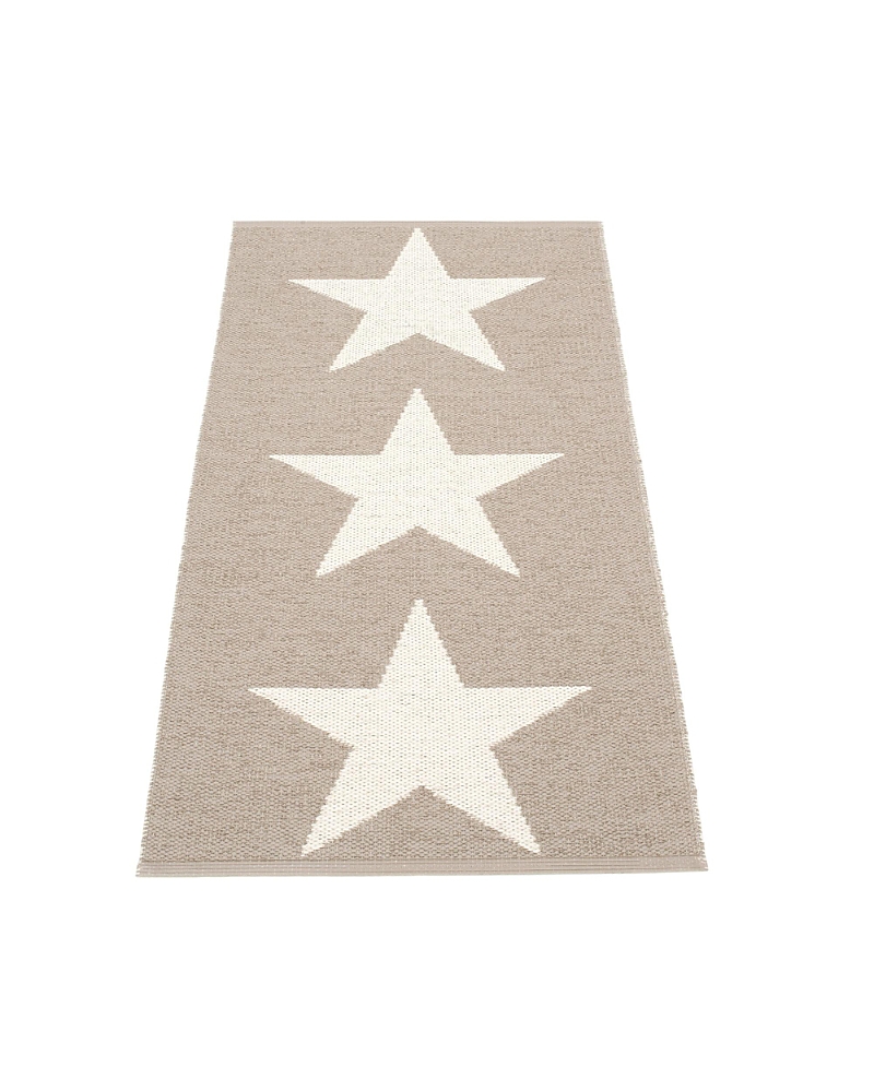 Pappelina Viggo Star Pattern Indoor/outdoor Rug In Neutral