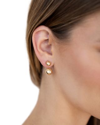 Bubble Front & Back Earrings