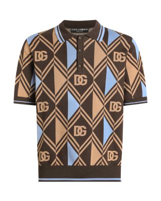 Short Sleeve Printed Polo Shirt