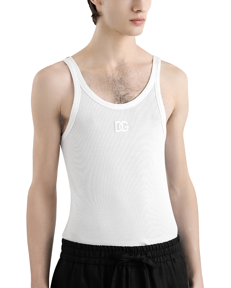 Dolce & Gabbana Sleeveless T-shirt In White