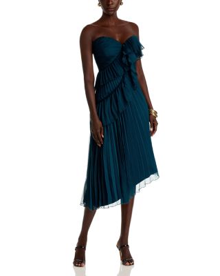 Caitlyn Strapless Midi Dress