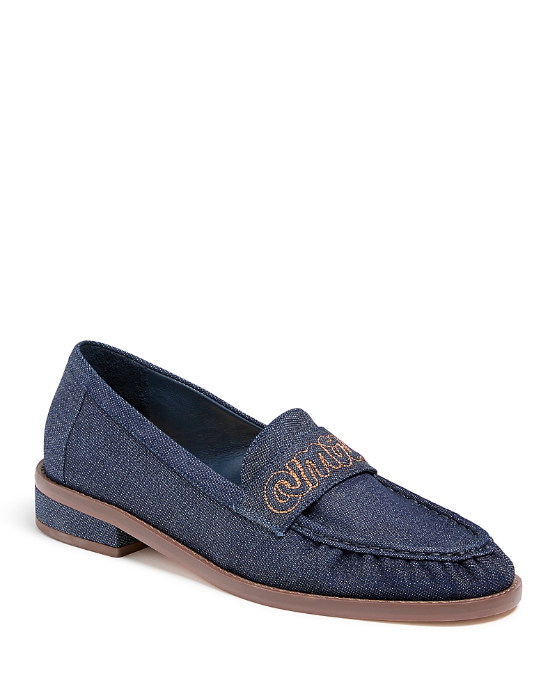 Cinq À Sept Gretta Amour Denim Loafer In Blue
