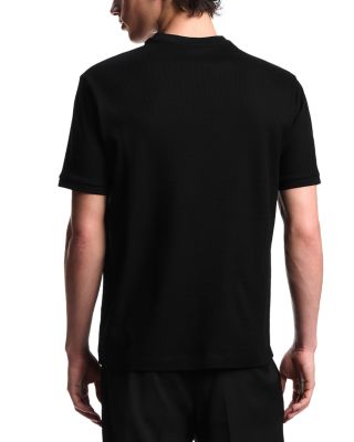 Allover Vertical Jacquard Motif Jersey Tee