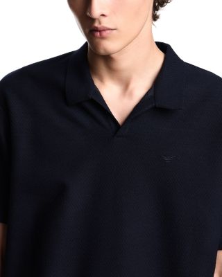 Icon Open Collar Wool Polo Shirt