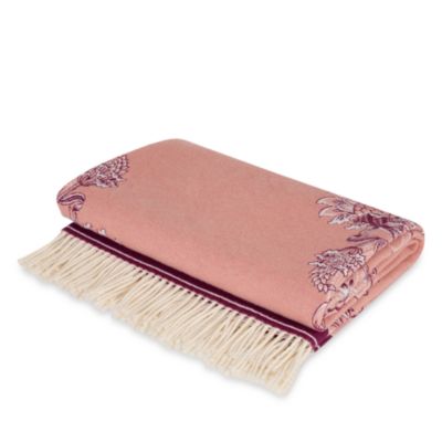 Bloom Floral Jacquard Wool Throw