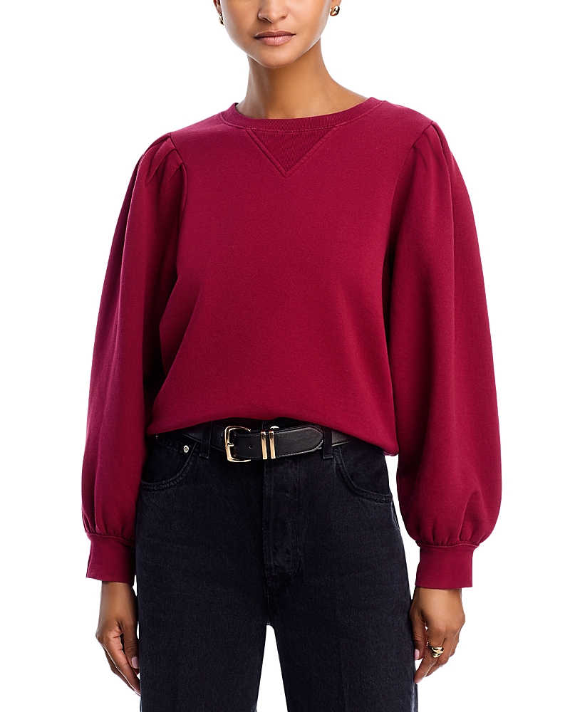Rails Tiffany Cotton Sweater In Burgundy
